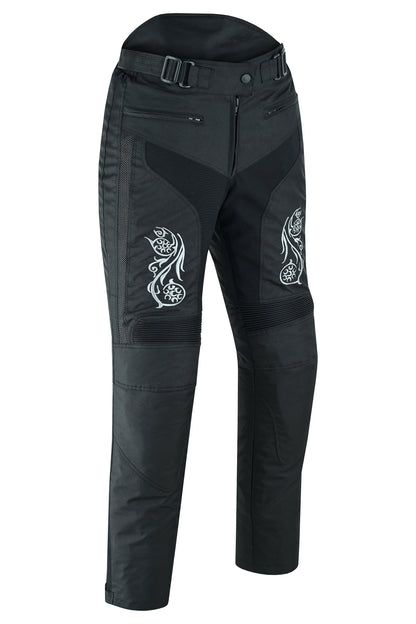 WARRIOR Gears NEW Ladies Motorcycle Textile Suit 600D Cordura Waterproof Breathable Ventilation CE Armour Removable Lining Womens Motorbike Bikers Protection Suit