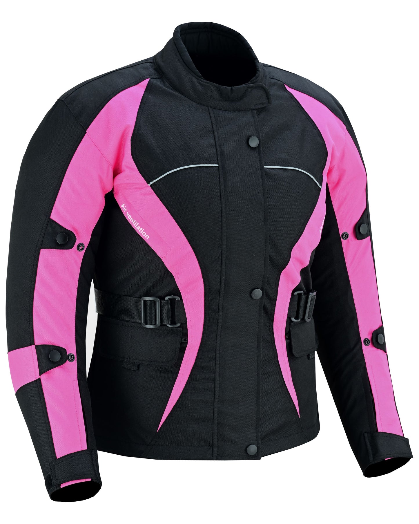 WARRIOR Gears NEW Ladies Motorcycle Textile Suit 600D Cordura Waterproof Breathable Ventilation CE Armour Removable Lining Womens Motorbike Bikers Protection Suit
