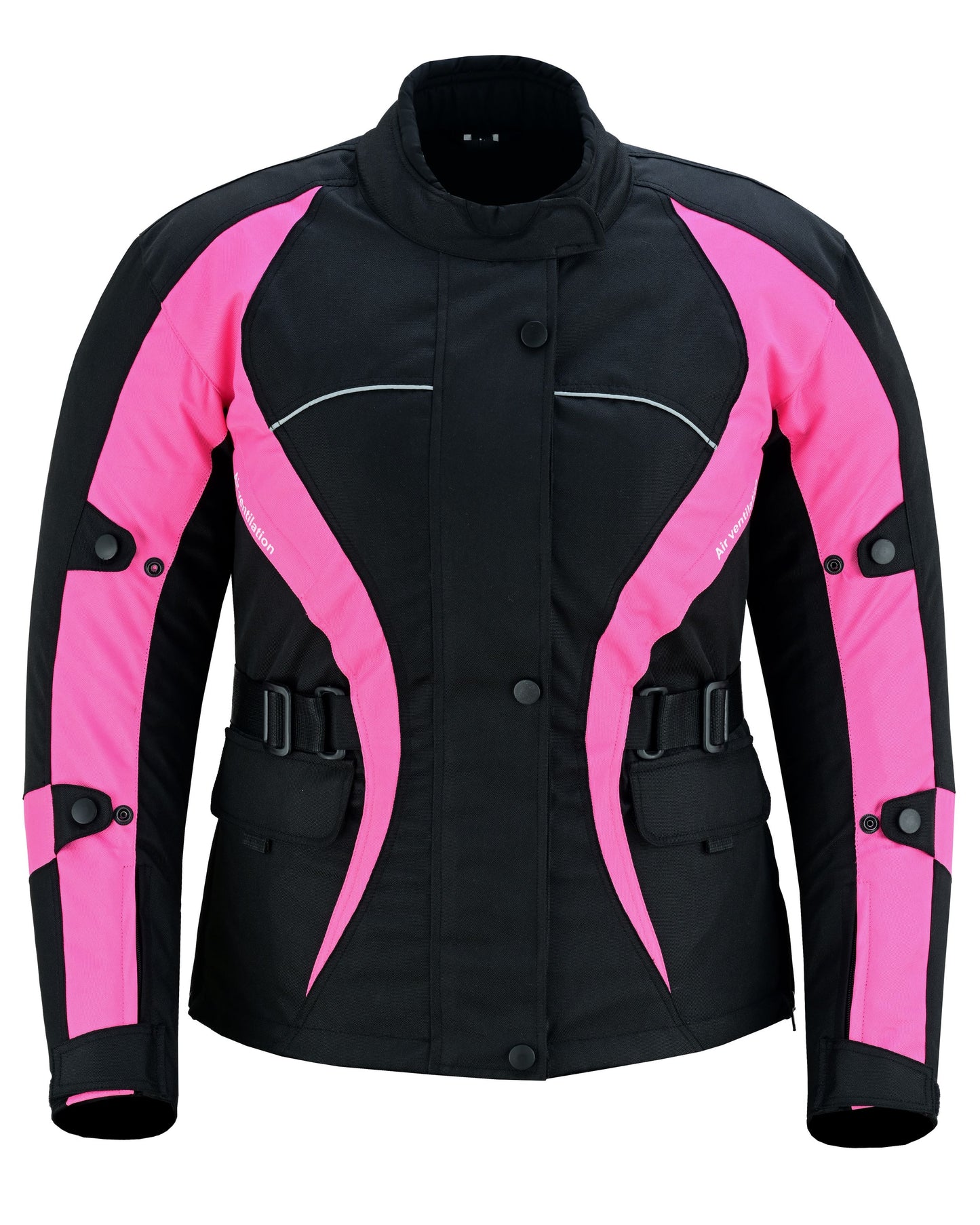 WARRIOR Gears NEW Ladies Motorcycle Textile Suit 600D Cordura Waterproof Breathable Ventilation CE Armour Removable Lining Womens Motorbike Bikers Protection Suit