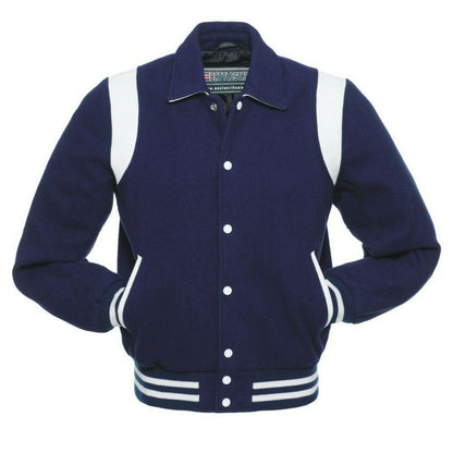 Warrior Gears Classic Byron Collar Varsity Jacket | University | Letterman Bomber Jacket - Warrior Gears