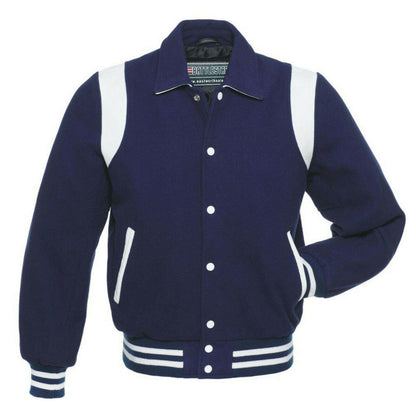 Warrior Gears Classic Byron Collar Varsity Jacket | University | Letterman Bomber Jacket - Warrior Gears